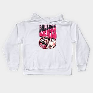 Bulldog Groove – Cool Music-Themed Canine Tee Kids Hoodie